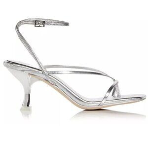 Jeffrey Campbell: Fluxx in Silver Metallic Heel Size 5 New